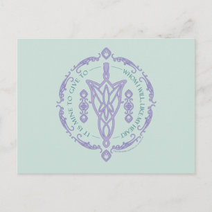 ARWEN™ Evenstar-Zitat-Grafik Postkarte