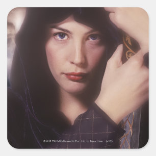 ARWEN™ mit Schwert Quadratischer Aufkleber