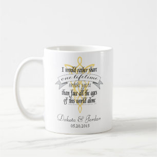 Arwen "One Lifetime with you" Zitat mit Banner Kaffeetasse