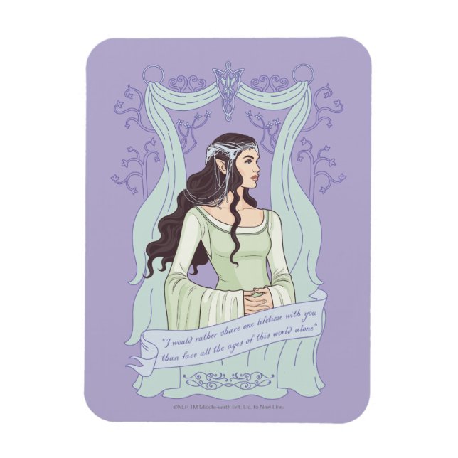 ARWEN™ "Teile Ein Leben Mit Dir" Grafik Magnet (Vertikal)