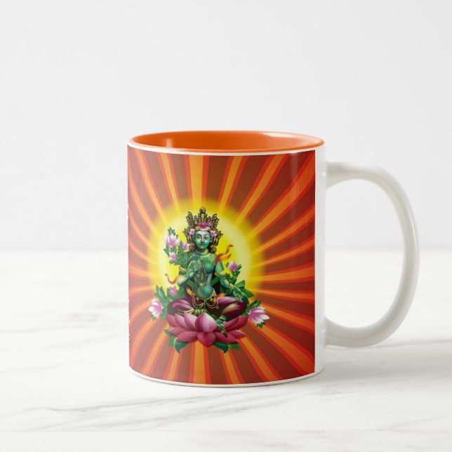 Ārya Tārā grüne Buddha Tasse (Rechts)