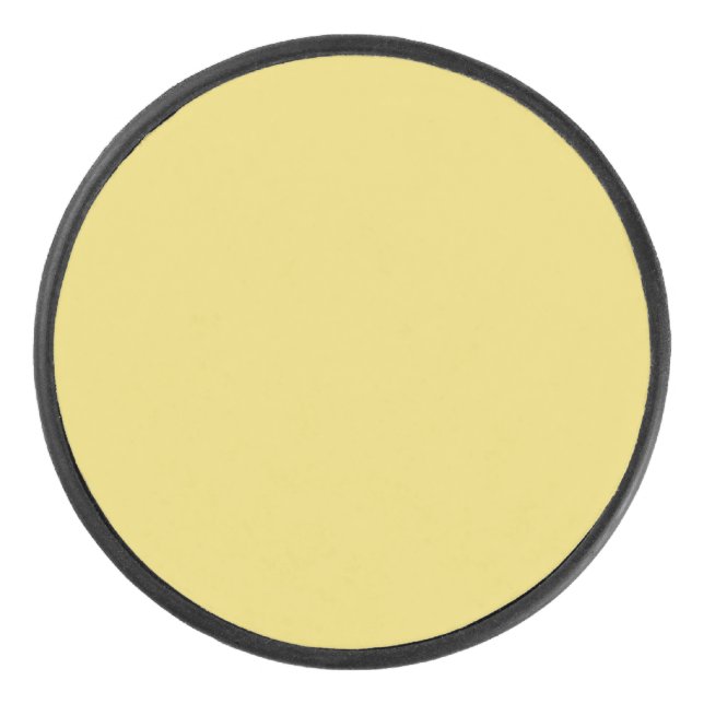 Arylide gelb (Vollfarbe) Eishockey Puck (Vorderseite)