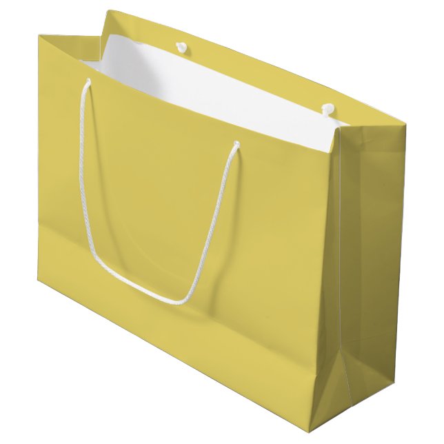 Arylide gelb (Vollfarbe) Große Geschenktüte (Vorderseite Schrägansicht)