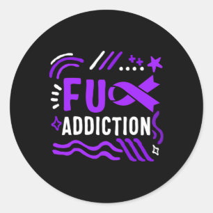 Arzneimittel Überdosierung Bewusstsein Suchtstoff  Runder Aufkleber