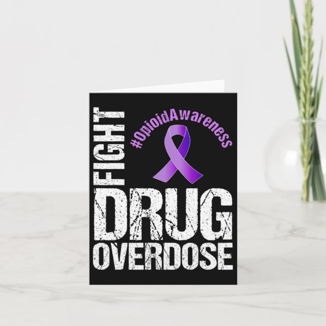 Arzneimittel-Überdosierung Opioid-Bewusstsein 1 Karte (Vorderseite)