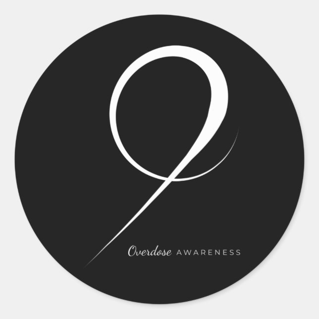 Arzneimittel Überdosierung Runder Aufkleber (Vorderseite)