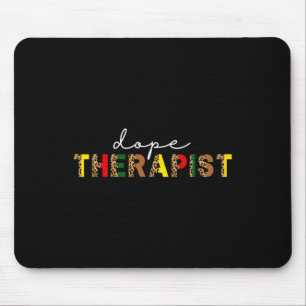 Arzneimitteltherapeut Berater Leopard Print Black  Mousepad