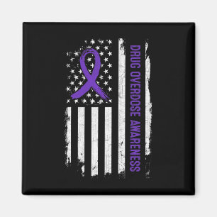 Arzneimittelüberdosierung - Amerikanische Flagge - Magnet