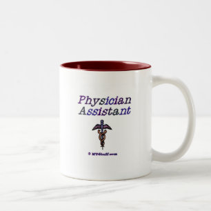 Arzt-Assistent - Caduceus Zweifarbige Tasse