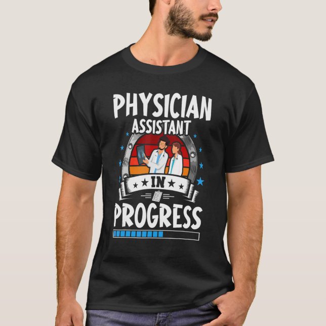 Arzt-Assistent in Ausbildung Studierender T-Shirt (Vorderseite)