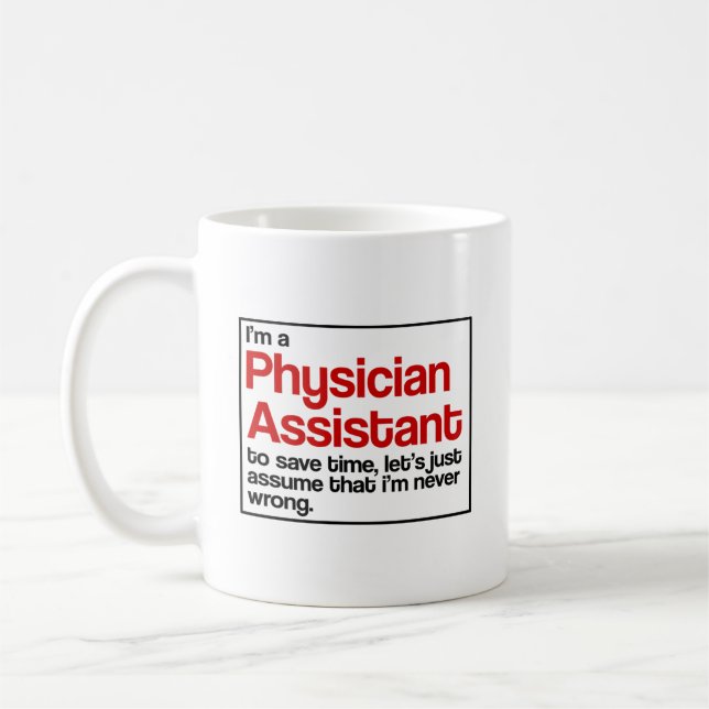 Arzt-Assistent Kaffeetasse (Links)