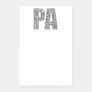 Arzt-Assistent PA Post-it Klebezettel