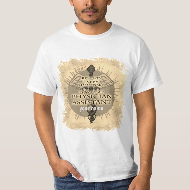 Arzt-Assistenten Caduceus T-Shirt (Vorderseite)