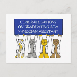 Arzt-behilfliche Abschluss-Glückwünsche Ankündigungspostkarte