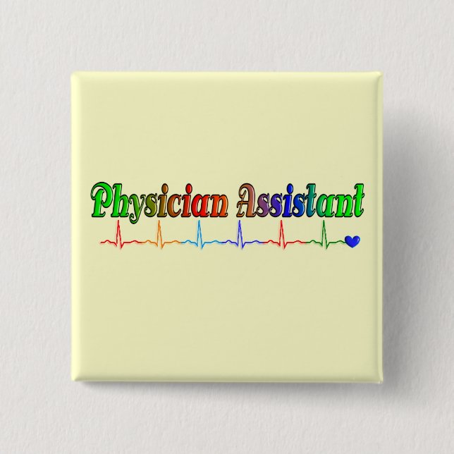 Arzt-behilfliche Geschenk-T - Shirts und mehr Button (Vorderseite)