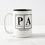 Arzt-behilfliche (PA) Tasse, mit Zitat Zweifarbige Tasse<br><div class="desc">PAs sind einige der coolsten Leute in der Medizin. Zwischen tretender Krankheit zur Beschränkung auf einer täglichen Basis, Karo heraus, wie sie total ihre Stethoskope schaukeln. Solches awesomeness benötigt konstante Brennstoffaufnahme, also können sie diese Tassen zum guten Gebrauch setzen! Entwurfsanmerkung: Dieses Periodensystem des Element-ansässigen Entwurfs symbolisiert die Tatsache, dass ein...</div>