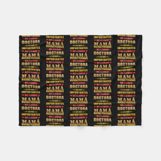 Arzt für Mama oder Arzt zum Muttertag  Fleecedecke (Vorderseite (Horizontal))