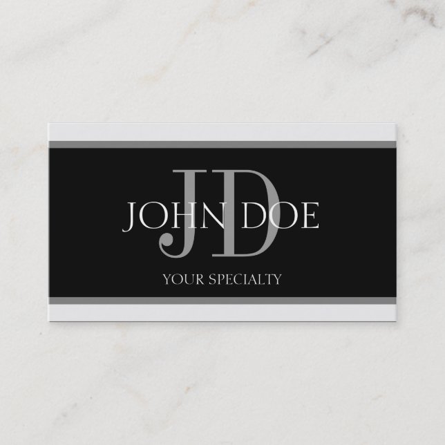 Arzt-horizontaler Streifen B/B Visitenkarte (Vorderseite)