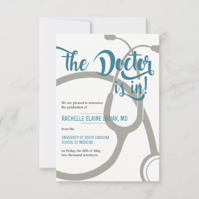 Arzt ist in ankündigung (Vorderseite)