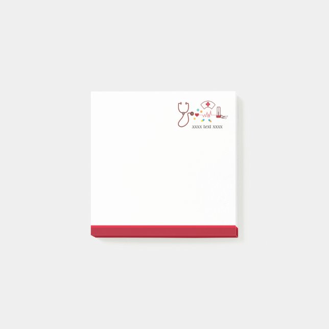 Arzt, Krankenpflege, Medizin, Krankenhaus Post-it Klebezettel (Vorderseite)