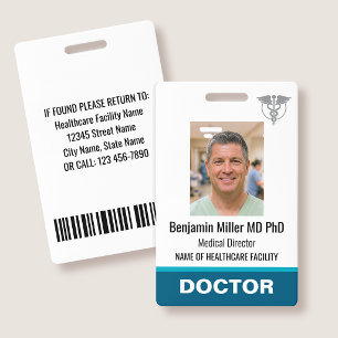 Arzt Krankenschwester ID-Ausweis Foto Logo Arzt Tü Ausweis
