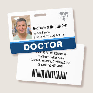Arzt Krankenschwester ID-Ausweis Foto Logo Modern  Ausweis