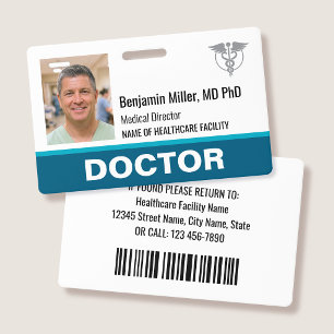 Arzt Krankenschwester ID-Ausweis Foto Logo Modern Ausweis