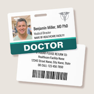 Arzt Krankenschwester ID-Ausweis Foto Logo Modern  Ausweis