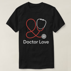 Arzt Liebe Stethoskop T-Shirt