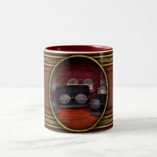 Arzt - Optiker - Sammlung von Optiken Zweifarbige Tasse