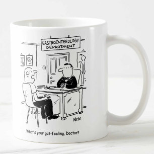 Arzt & Patient in der Arztpraxis - Bauchgefühl Tasse