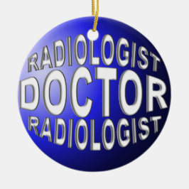 ARZT-RADIOLOGISTISCHE CHRISTMAS ORNATIONALE BLUE KERAMIK ORNAMENT