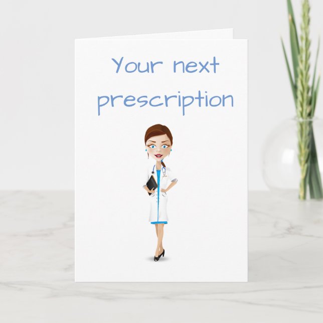 ARZT RETIRES MIT *TÄGLICHEN ENTSPANNUNGSHILFEN" RX KARTE (Vorderseite)