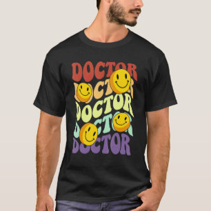 Arzt Retro-Lächeln Gesicht Medizin-Student vintage T-Shirt