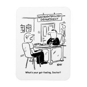 Arzt und Patient in der Arztpraxis - Bauchgefühl Magnet