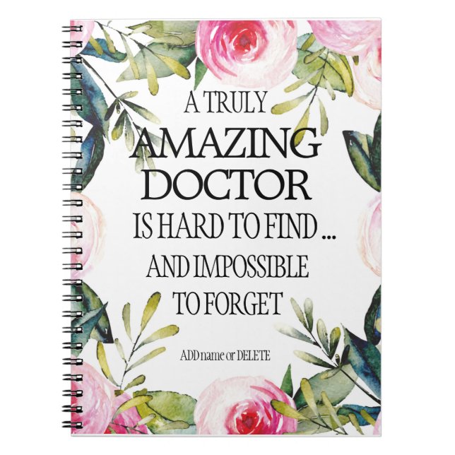 Arzt Verlassend Geschenk Vielen Dank Auf Wiederseh Notizblock (Vorderseite)