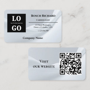 Arzt Visitenkarte Benutzerdefiniertes Logo Premium