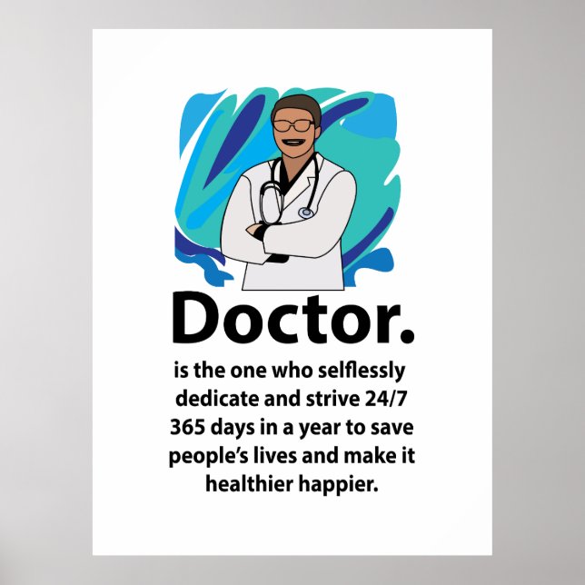 Arztanerkennungszitat Poster (Vorne)