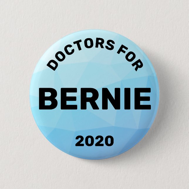 Ärzte für Bernie Sanders 2020 Button (Vorderseite)