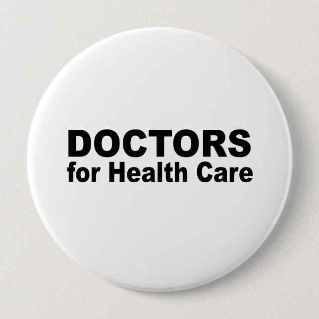 Ärzte für das Gesundheitswesen Button (Vorderseite)