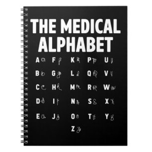 Ärzte Medical Alphabet Funny Nurse Life Notizblock
