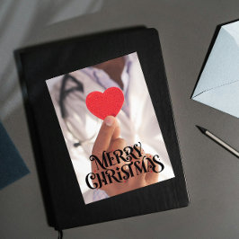 Ärzte praktizieren benutzerdefinierte Logonachrich Feiertagskarte