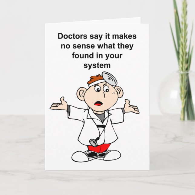 Ärzte verlieren durch das Auffinden von Ergebnisse Karte (Vorderseite)