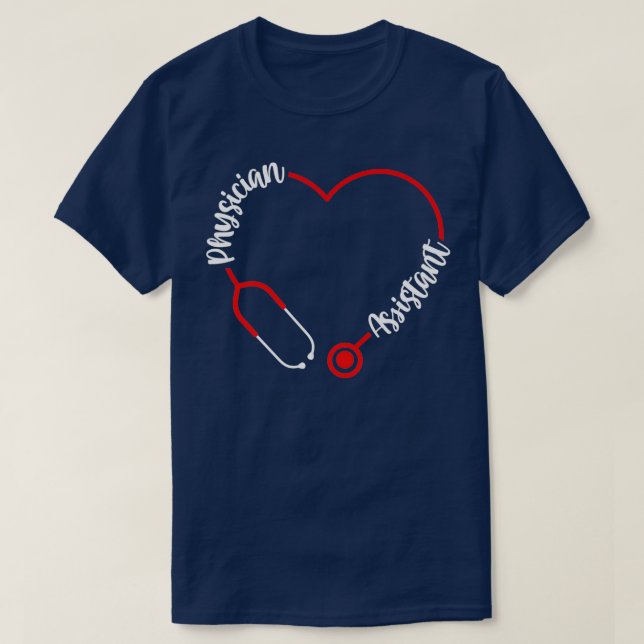 Ärzteassistent PA Schule Abschluss Student T-Shirt (Design vorne)