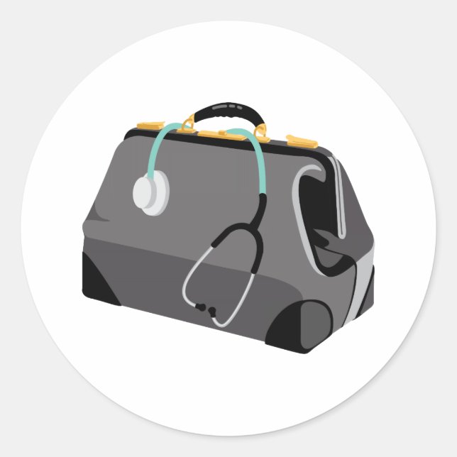 Ärztebeutel Runder Aufkleber (Vorderseite)