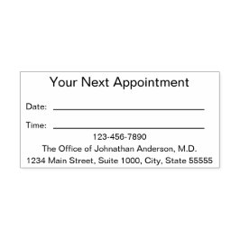 Ärztebüro Ihre nächste Erinnerung Permastempel