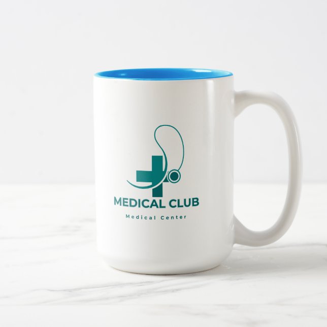 Ärzteklub Zweifarbige Tasse (Rechts)