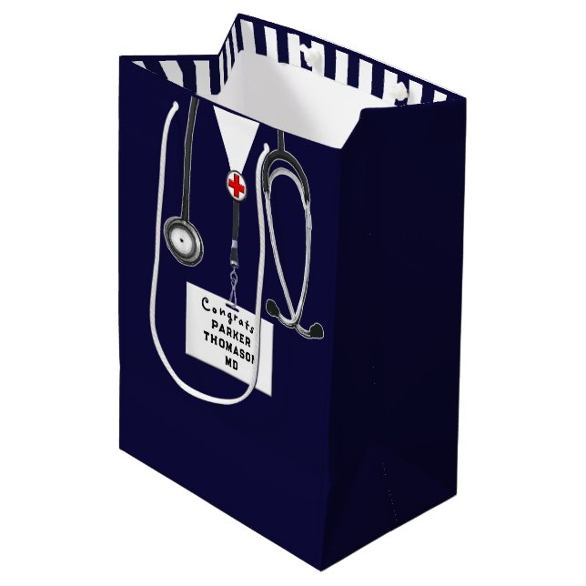Ärzteschule Grad Mittlere Geschenktüte (Vorderseite Schrägansicht)