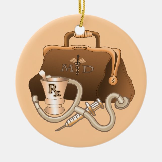Ärztetasche Keramikornament (Vorne)