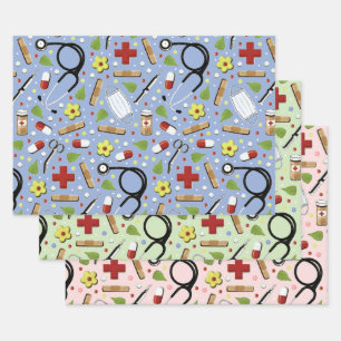 Arztgeschenk Geschenkpapier Set